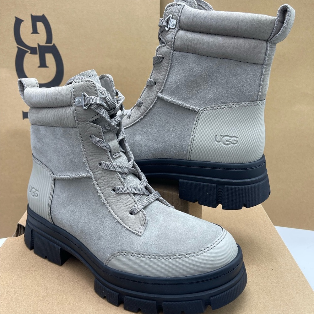 UGG Women 1174492
W ASHTON WEATHERIZED LACE UP Cobble Grey - Kicks Machine Boots